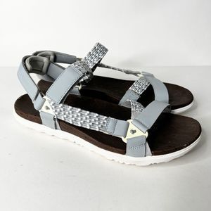 Merrell Around Town Sunvue Woven Strap Sandal High Rise J94422 Women's 10